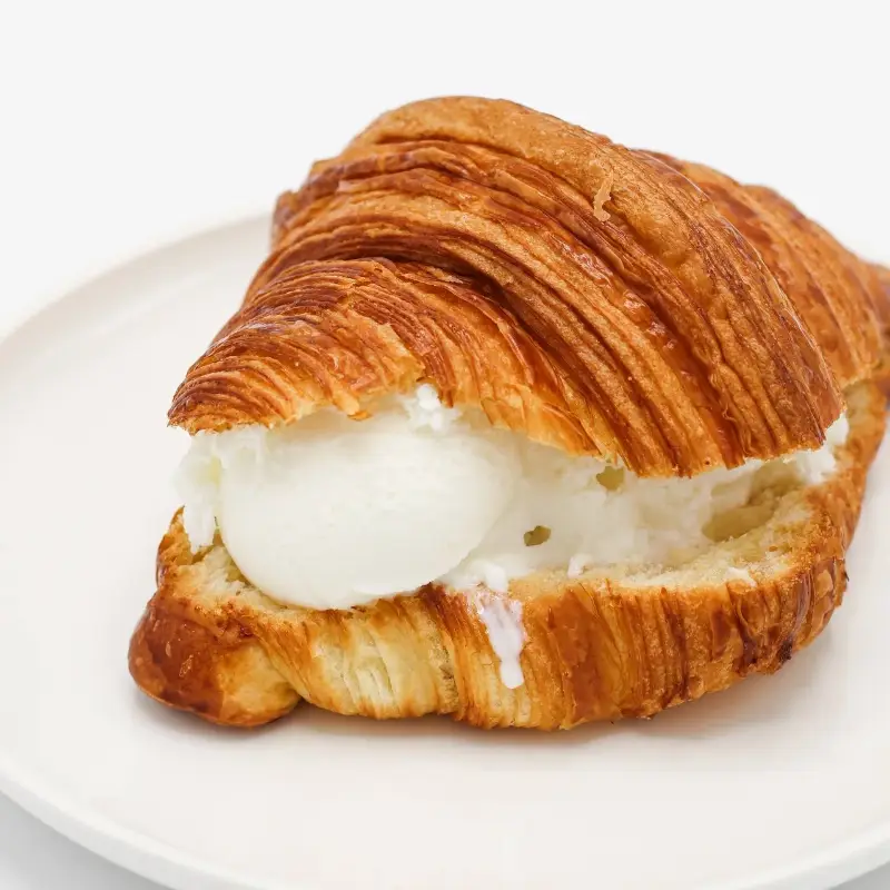 Ice cream croissants Ice cream Croissant